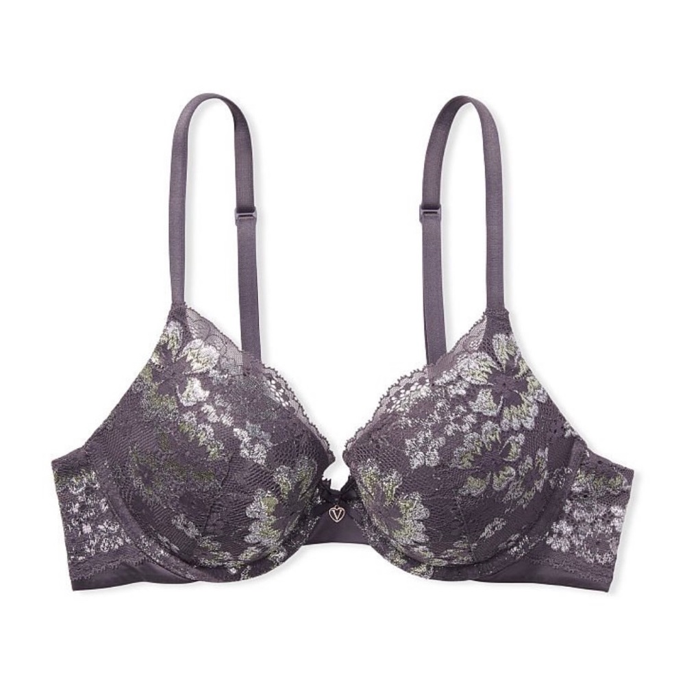NWT Victoria’s Secret Body by Victoria Push-Up Perfect Shape Lace Trim Bra - 38D